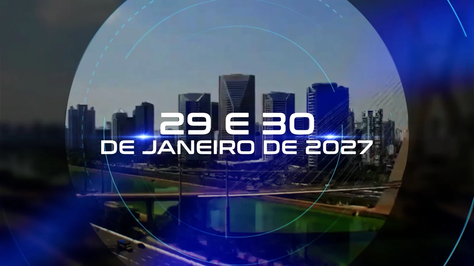 29 e 30 de janeiro de 2027 — visual oficial do evento