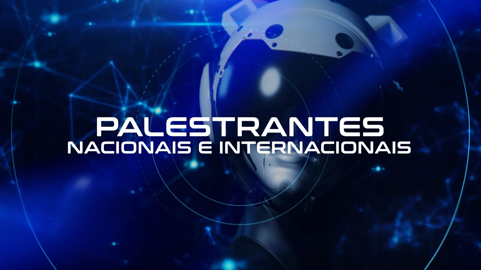 Professores nacionais e internacionais — visual oficial do evento